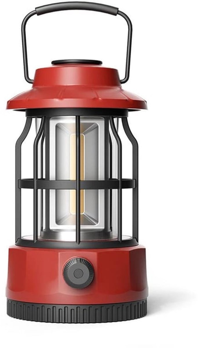 Kampeerlamp, elektrische lantaarns, kampeerverlichting, retroverlichting voor buiten, sfeerverlichting voor tenten, hangende led-kampeerverlichting - rood