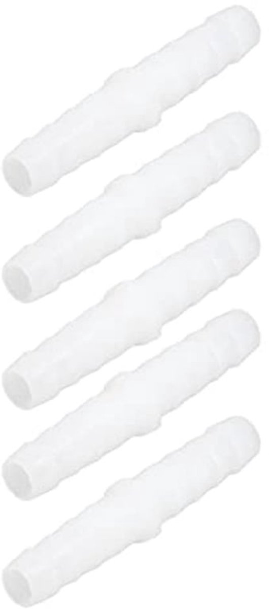 10 Stuks Plastic Slangverbinder voor Pompbuis, Siliconen Slangverbinder (6-6mm Recht)