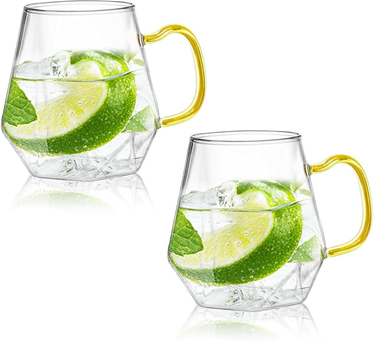 Set van 2 transparante macchiatoglazen voor espresso, cappuccino en latte - Perfect voor warme en koude dranken zoals thee en sap
