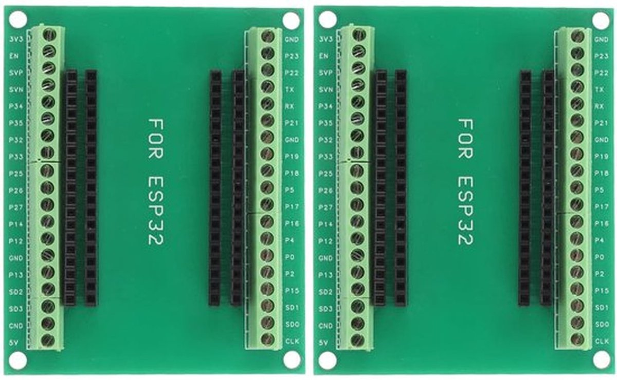 ESP32 Board, 38 Pin Dual-core CPU Ontwikkelbord, voor Slimme Huis Projecten met Pin Header en Schroefterminal