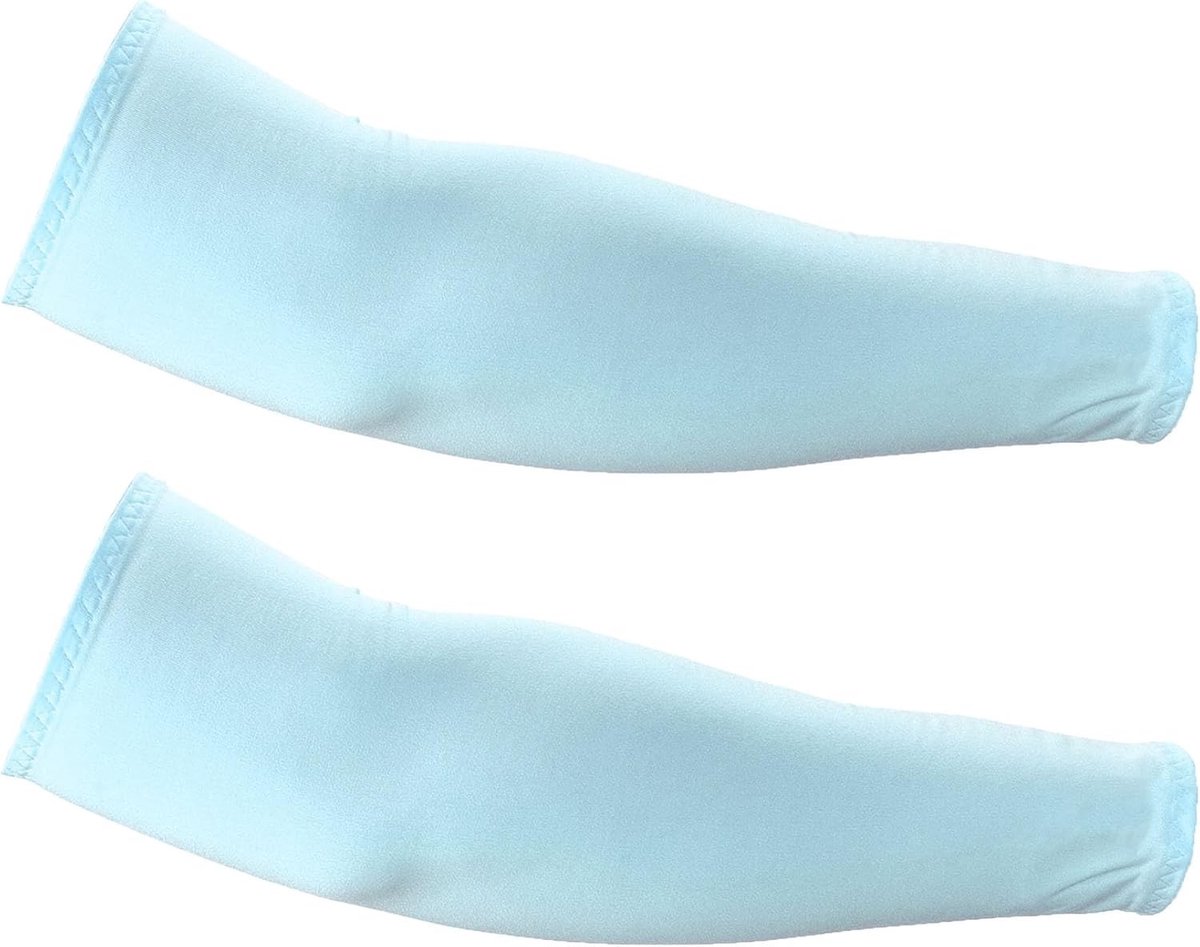 Arm Beschermers met UV-bescherming en Antislip voor Hardlopen, Fietsen en Sportieve Activiteiten in Lichtblauw voor Mannen en Vrouwen