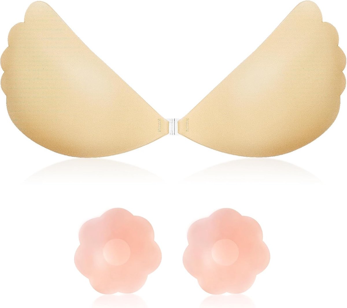 Zelfklevende Strapless Push-Up Bh voor Dames - Herbruikbare Onzichtbare Ondersteuning voor Jurken en Badmode