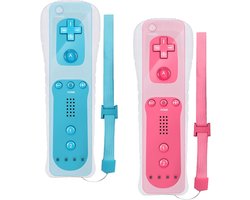 Draadloze Wii-controller met Bewegingssensor en Silikonhuls - 2x Gamepad voor Wii en Wii U