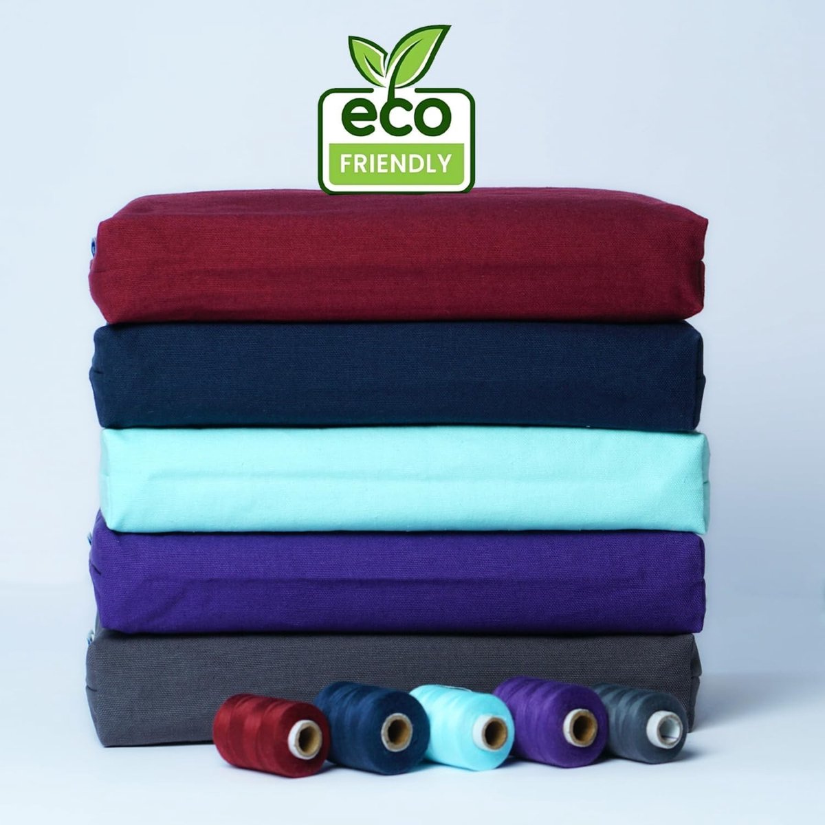 Hoofdkussen voor Yoga/Pilates - Biologisch Katoen - Afneembare en Wasbare Buitenhoes - Gerecyclede Vezels - Voor Comfortabel Mediteren