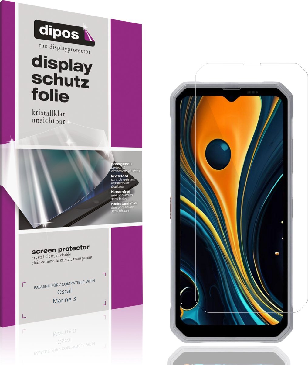 dipos – 4x Beschermfolie geschikt voor Oscal Marine 3 | Krasbestendige & heldere Screenprotector Ultra-Thin