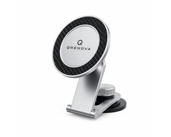 Qrenova Tesla Telefoonhouder Model 3/Y/S/X – MagSafe Compatibel – Magnetische Dashboard Houder – 360° Draaibaar – Aluminium