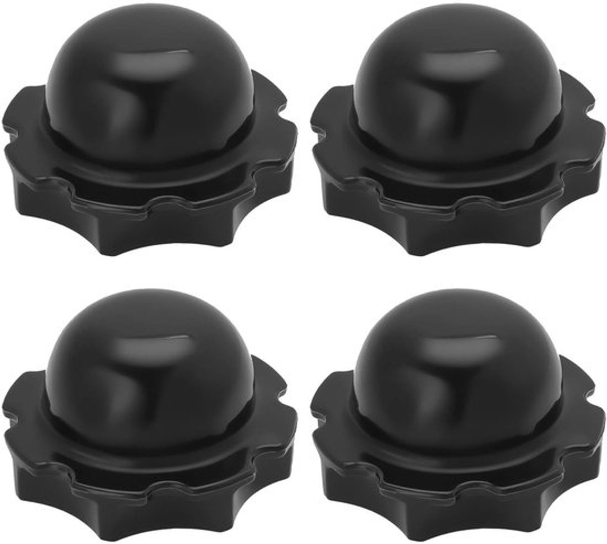 4Pcs Badplug Caps Spa Hot Tub Reserveonderdeel Badwaterstopper Cap Compatibel met Lay-Z-Spa voor Pompverwijdering Zwart Plastic