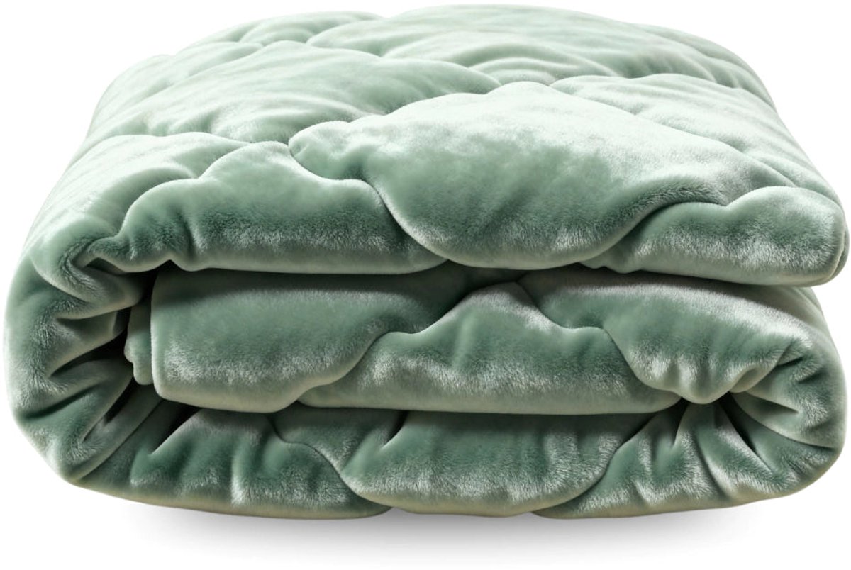 Zelesta Flanel Uni - Groen 160x220cm