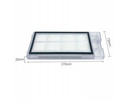 AreoSe - HEPA-filter voor Xiaomi Roidmi EVE Plus - skuteczna ochrona przed alergenami - 3 stuks