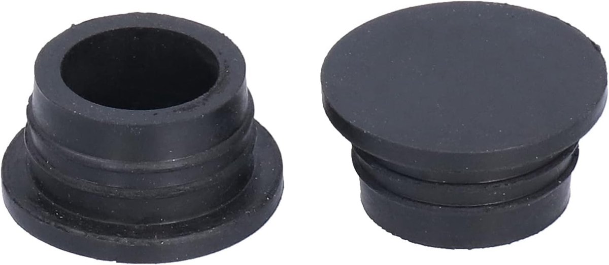 zwembadladder rubberen bumper, zwarte ladderbumpers voor zwembadladders, 2 stuks