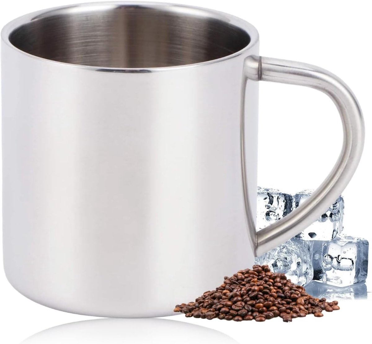 Mokken voor kinderen, Kids mok dubbelwandige koffie mok Camping mokken Water Cup met handvat