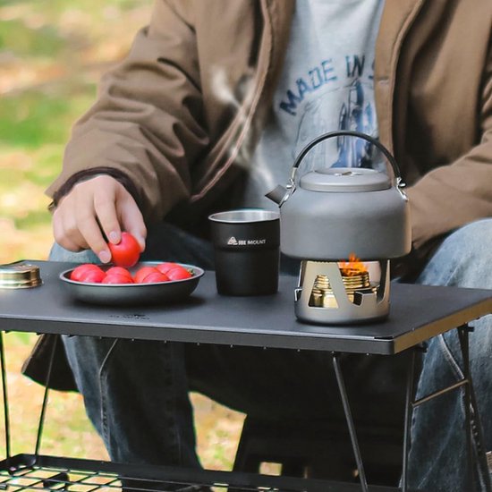 Mini Spirit Burner Ultralight Draagbare Alcoholkachel voor Backpacken Wandelen Outdoor Campingkachel voor BBQ Koken (Grijs) van MINI — afbeelding 4