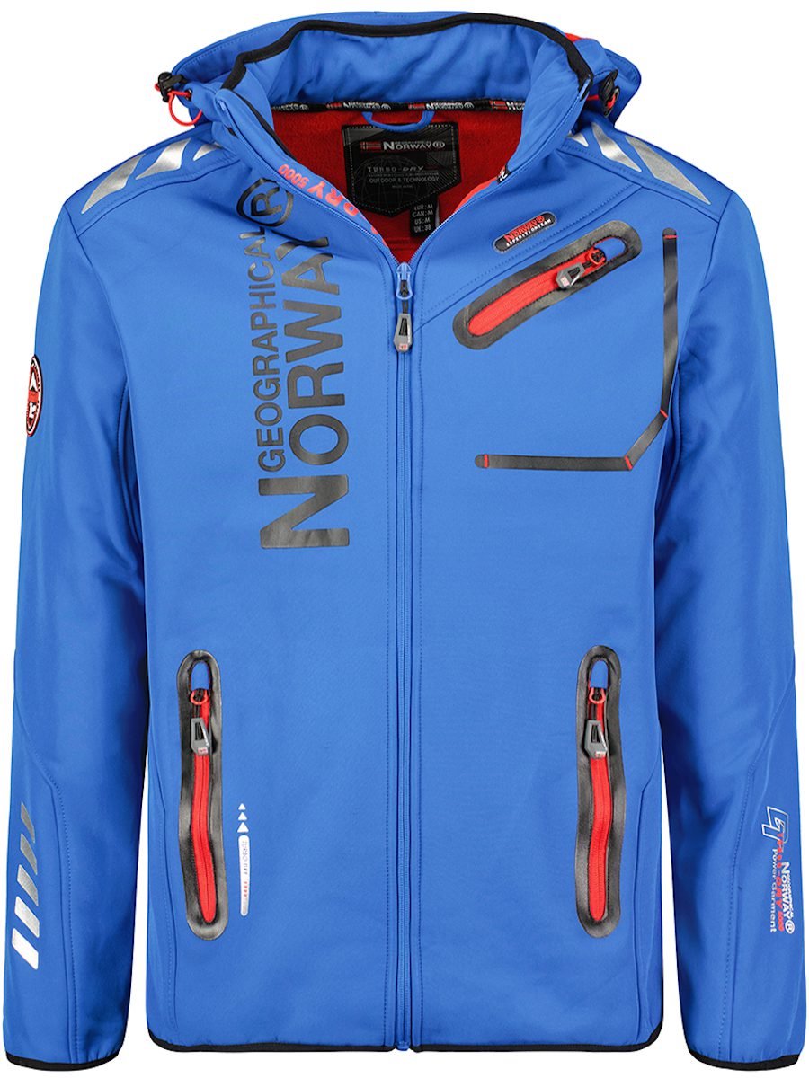 Geographical Norway Softshell Jas Heren Blue Royaute - 3XL