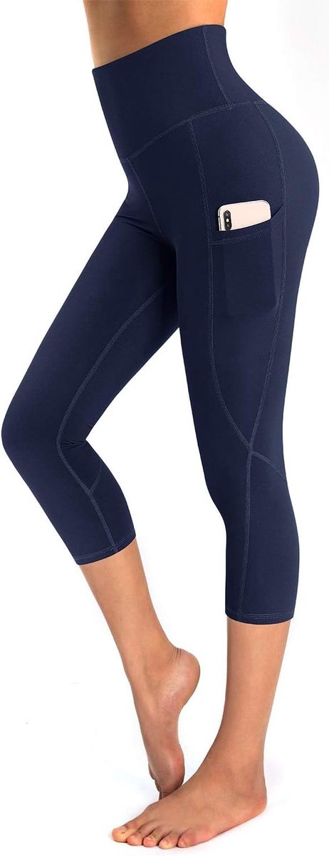 Vrouwen Hoge Taille Yoga Broek met Zakken Workout Running Gym Leggings