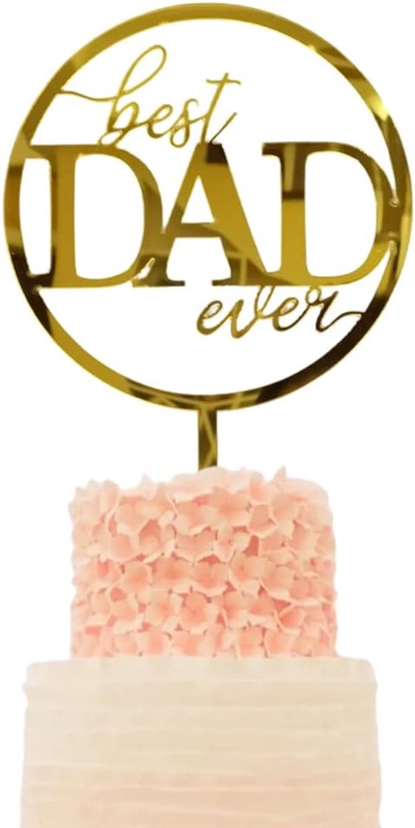 10Pcs Acryl Gelukkige Vaderdag Cake Topper Beste Vader Ooit Party Cake Decoratie Voor Gelukkige Vaderdag, Papa Verjaardagsfeestartikelen Decoratie