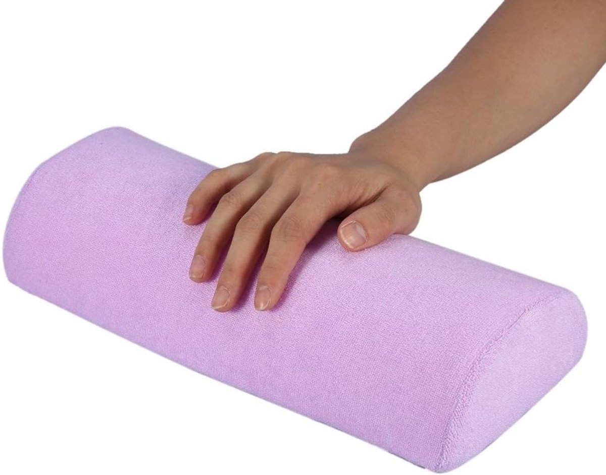 Handsteun voor professionele manicure, zachte spons, paars