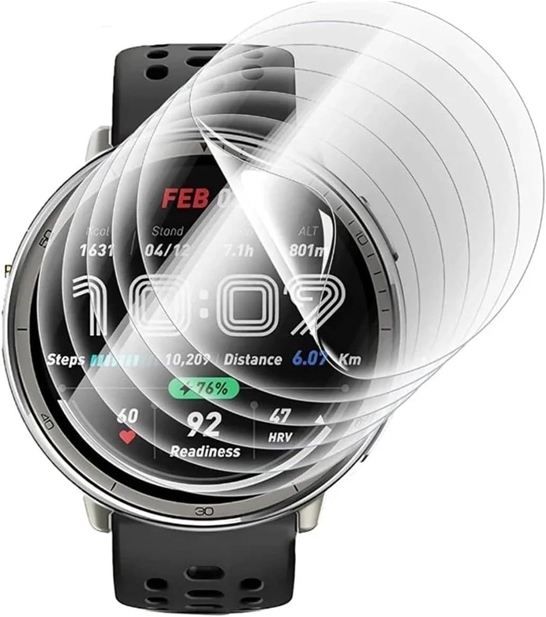 Hydrogel Film Screen Protector 44 mm - Pack van 5 - Anti-vingerafdruk - Beschermt je Ama Zfit Active 2 - SnelShoppen