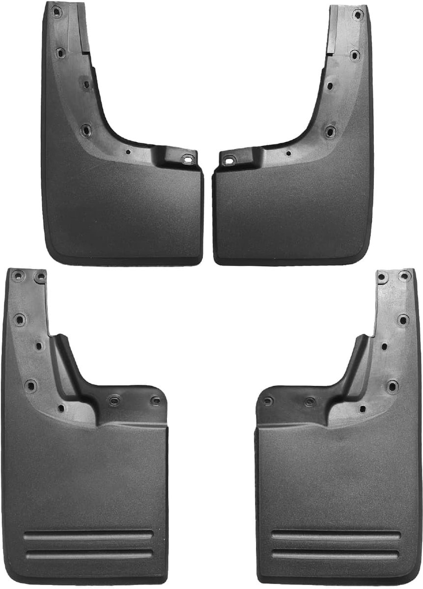 Spatborden Compatible met Volkswagen Amarok (2F) 2010-2020 Voertuig Voor Achter Set 4 Stukken Zwart