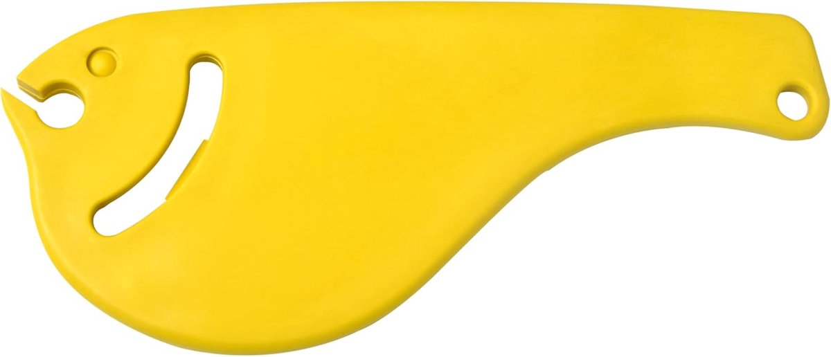 616JM, boze vis, blikopener, flesopener, 20 x 8 x 0,4 cm, honinggeel, glasvezel versterkt polyamide