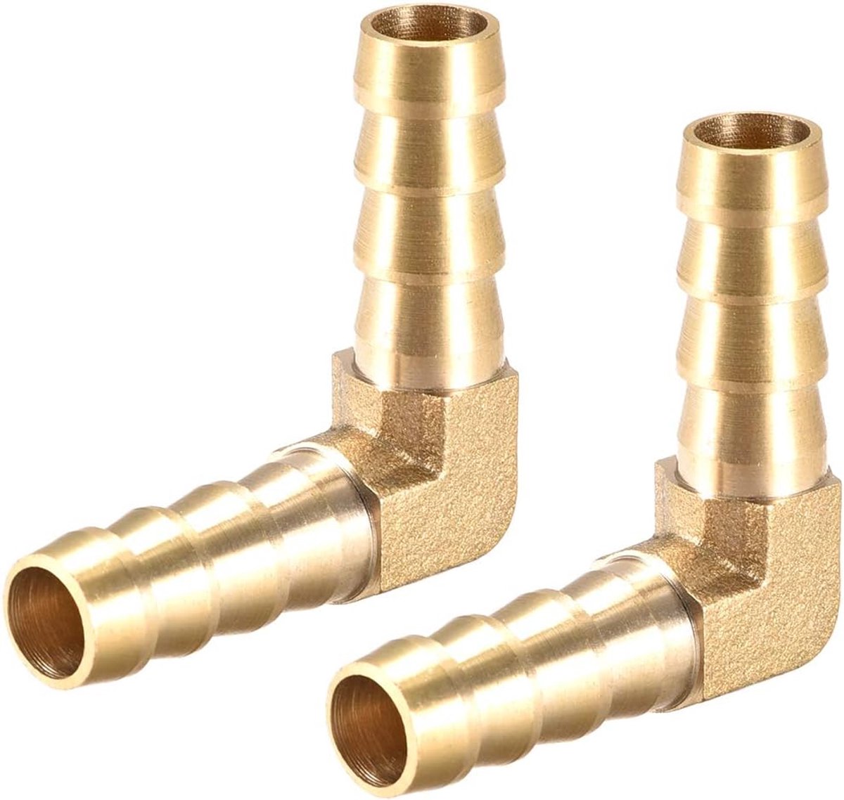 sourcing map 10 mm messing slangconnector 90 graden hoek slangconnector slangconnector adapter 2 stuks