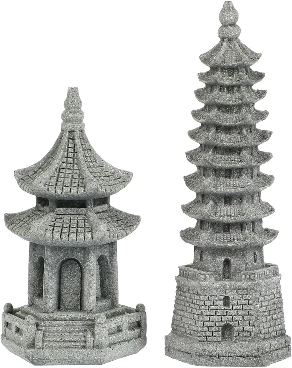 Beelden, Aziatische tuindecoratie voor huis, erf en balkon, weerbestendige miniatuurfiguren voor zentuin en landschapsarchitectuur