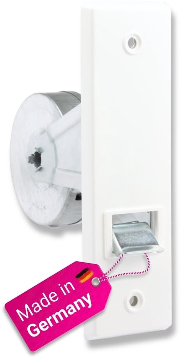 | Bandopwikkelaar ingebouwd riemwikkelaar wikkelaar riemoproller incl. afdekplaat | Gatafstand 160 mm tot 5 m riem (voor 20-24 mm riemband) - Inbouw inlaatriemwikkelaar