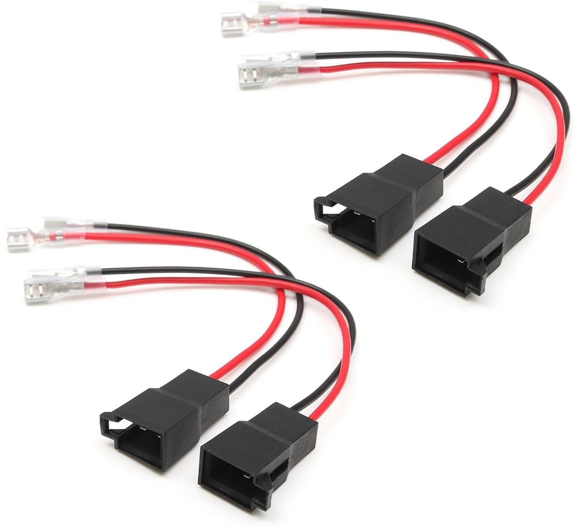 4 stuks auto-luidsprekeradapter, luidsprekerkabelboom-adapter, compatibel met Citroen Berlingo C3 C4 C5 Peugeot 206 308 Partner Expert deurluidsprekers voor en achter
