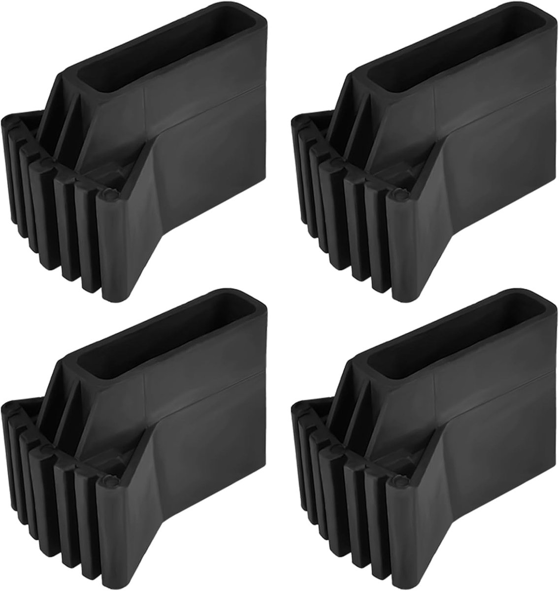 4 stuks voetbedekking van ladders, antislip rubberen kussentjes voor laddervoeten, vervangende rubberen voeten voor trapladders, voetmattenkussen voor laddervoeten, reserveonderdeel voor uittrekbare