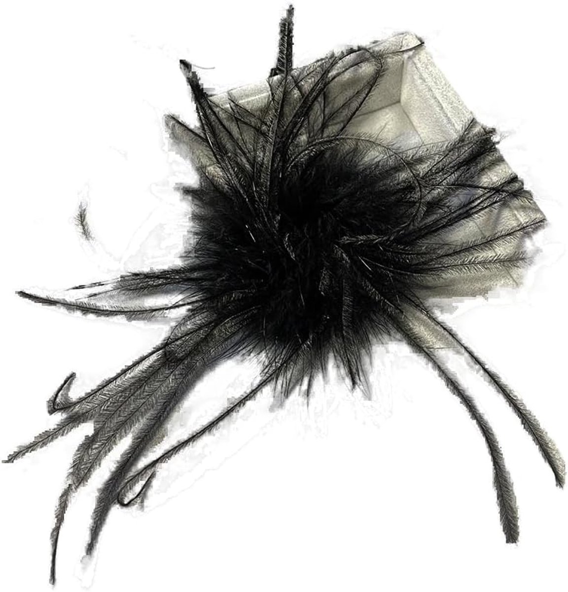 Broches voor vrouwen en meisjes, natuurlijke struisvogelveer, Ansteckbroche, veerbroche, pins, kledingaccessoire, haaraccessoire, fascinators, hoofddeksel voor bruiloft, feest, festival