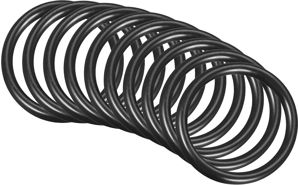 10 stuks nitrilrubber voor verbinding 60 mm x 50 mm x 5 mm, voor waterkraan, loodgieter, reparatie afdichting, zwart