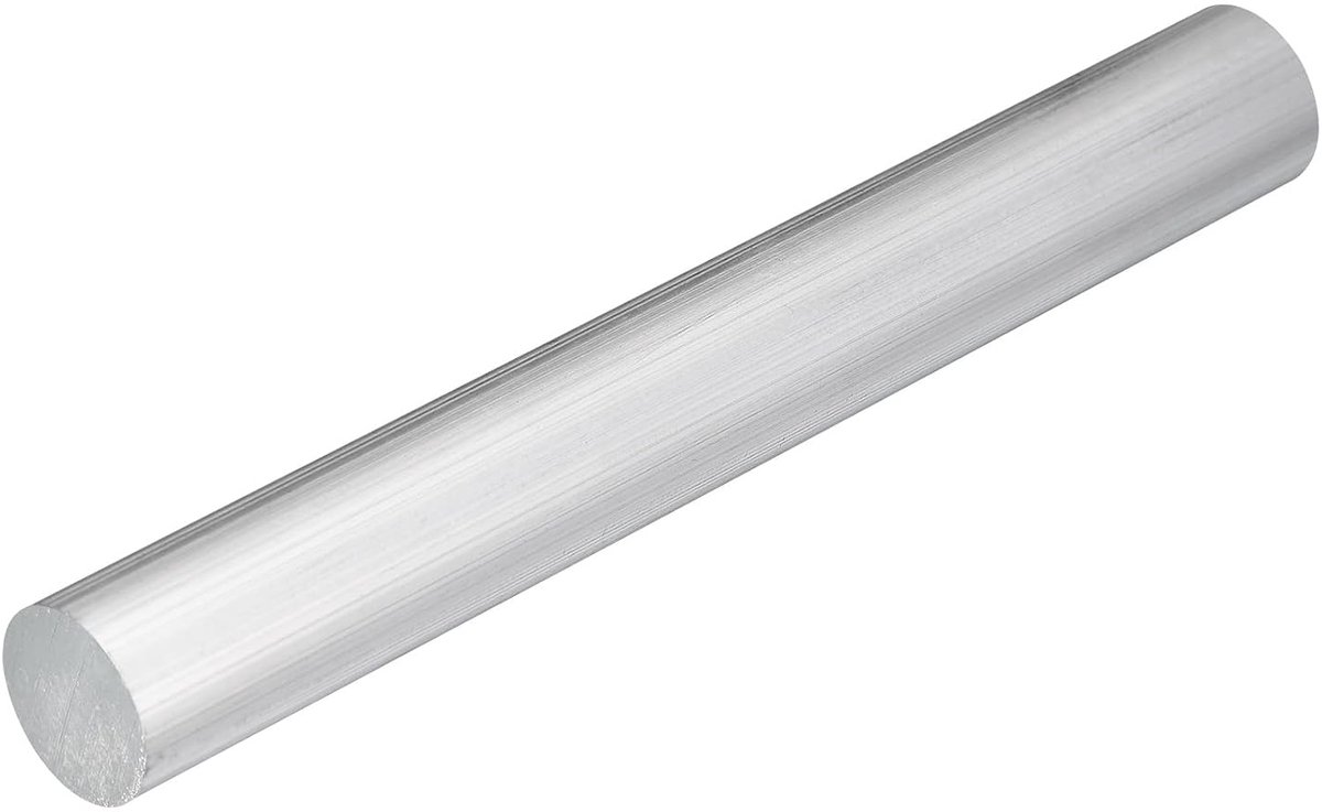 Aluminium ronde stang, diameter 1 inch, 6061 massieve draaibank, metalen stang, 20 cm lengte, voor doe-het-zelf knutselgereedschap