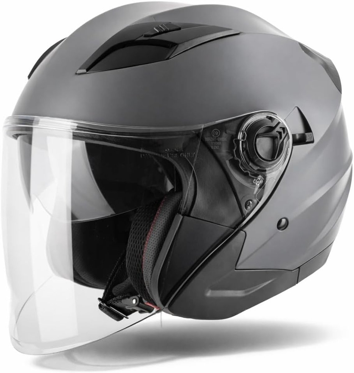 Calobra Jethelm met Zonnevizier en vizier | Scooter helm Motorhelm | Snorfiets & Brommer | ECE 22.06 voor Dames en Heren | in XS-XXL