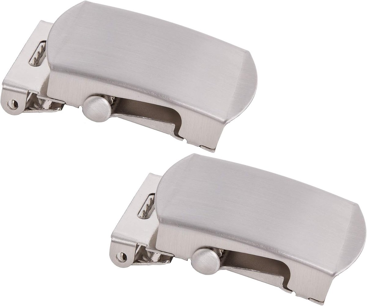 1 shenky riemgesp, 30 mm, 2 stuks, zilveren riemgesp voor stoffen riem