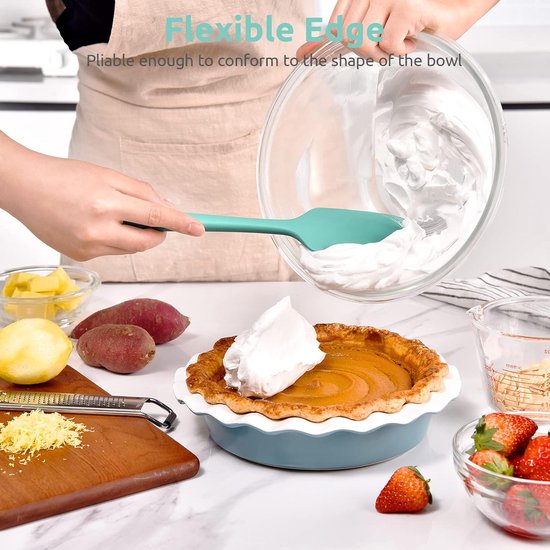 Silicone Spatel 315 ℃ Hoge Hittebestendige (Wintertaling) - 29 cm Flexibele Naadloze Siliconen Spatel, geschikt voor Bakken, Koken, Mengen en Schrapen in Pannen met Antiaanbaklaag — afbeelding 3