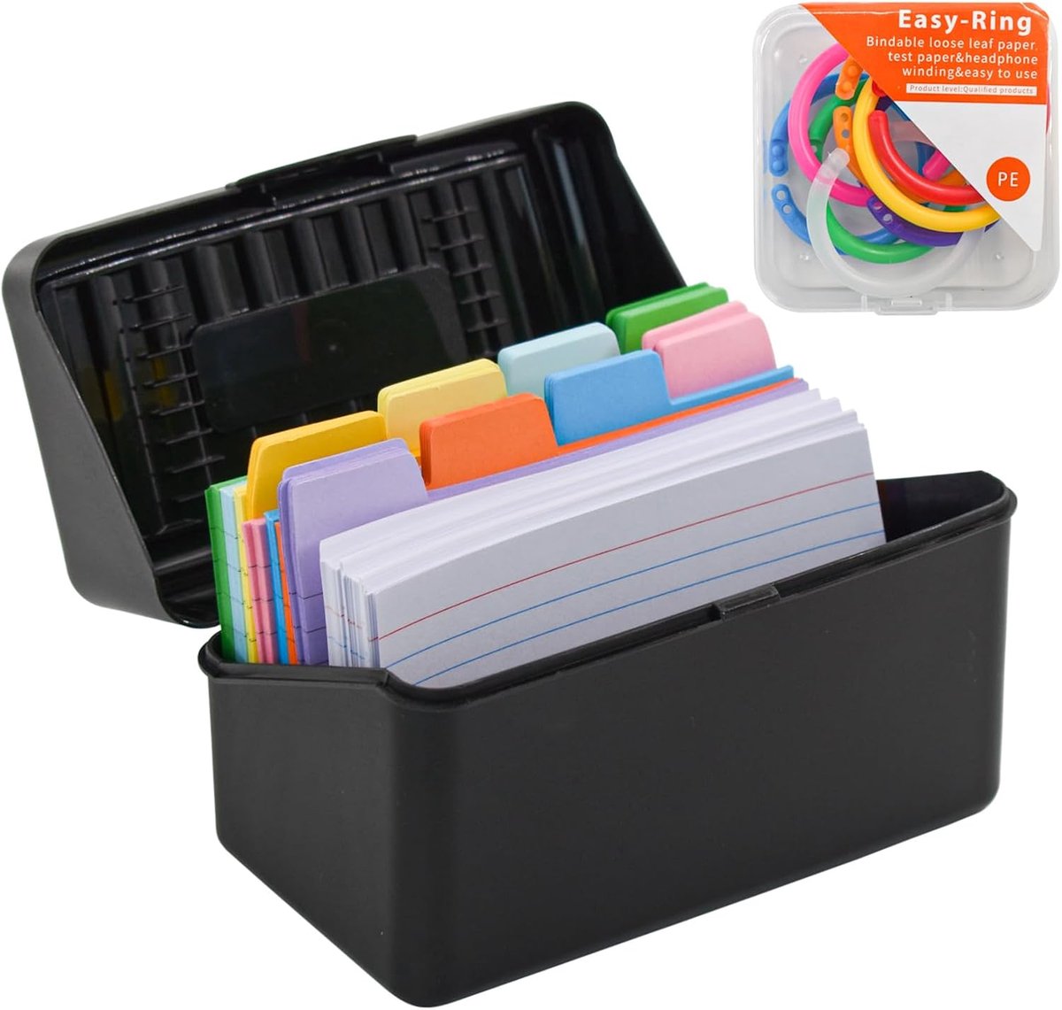 Index kaarthouder 3x5 Flash Card Organizer Case (zwart)