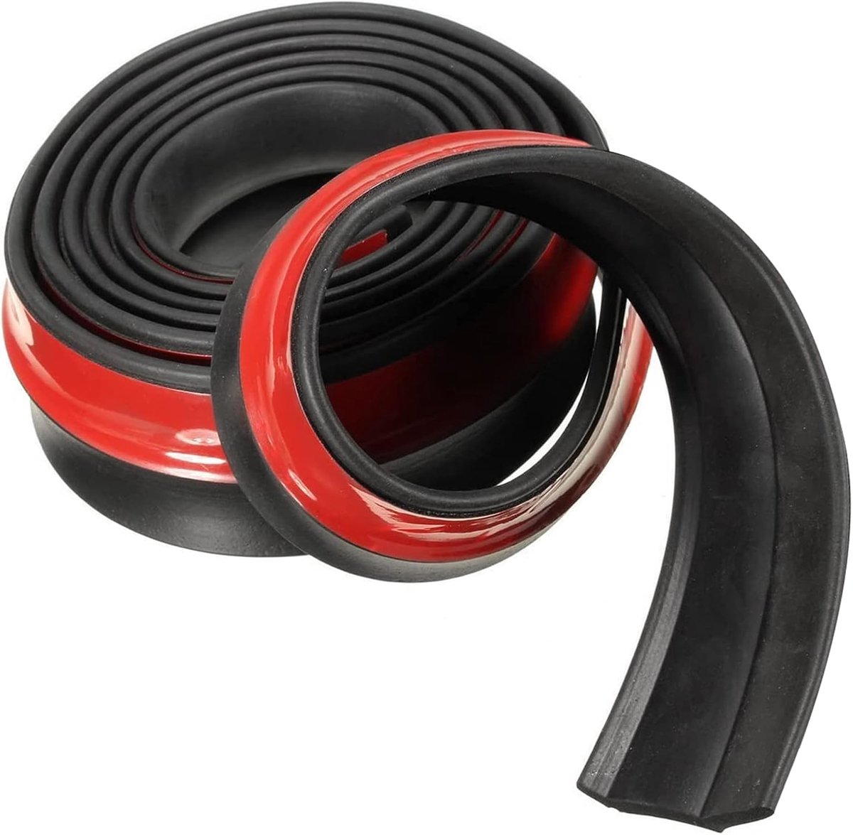 Voorspoiler Lippe, 2,5m / 8,2ft Zelfklevende Lippenrok Bescherming Auto Voorste Lippe Stoterstang Auto Rubberen Strook, 60mm Breedte
