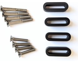 Aerobars Bike Aero Bar Extension Riser Kit, Biking Accessories, Components, Parts | Quick-release clip-on ontwerp; Premium lichtgewicht aluminium; Verbetert aerodynamisch rijcomfort