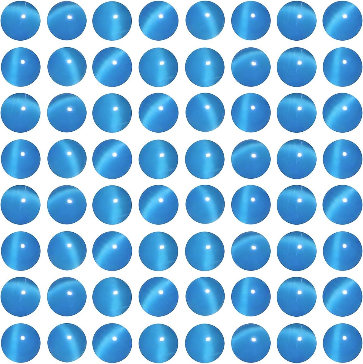 35 stuks Hemelsblauw Gekleurde Kattenoog Kralen 10mm Ronde Losse Kristallen Kralen voor Sieraden Maken Armbanden Oorbellen Kettingen Accessoires