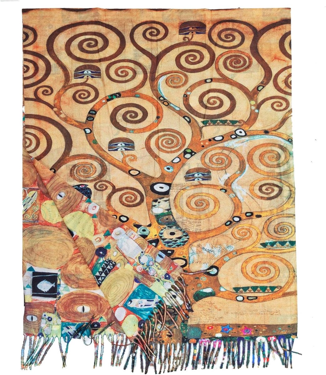 Unisex Klimt Van Gogh Kandinsky Monet Sjaal A001