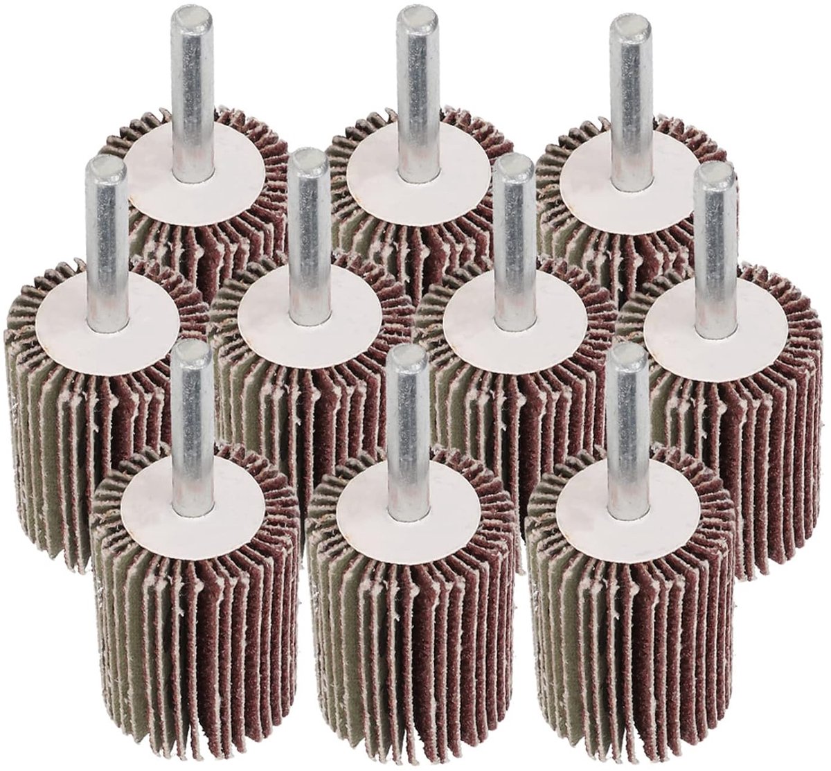 Wiel 28mm, Stiftslijper Flap Wiel Voor Staal 10st Schurende Flap Wiel Sander Schuurpapier Flap Schuurschijf Slijpkop Rotary Tool voor Slijpen en