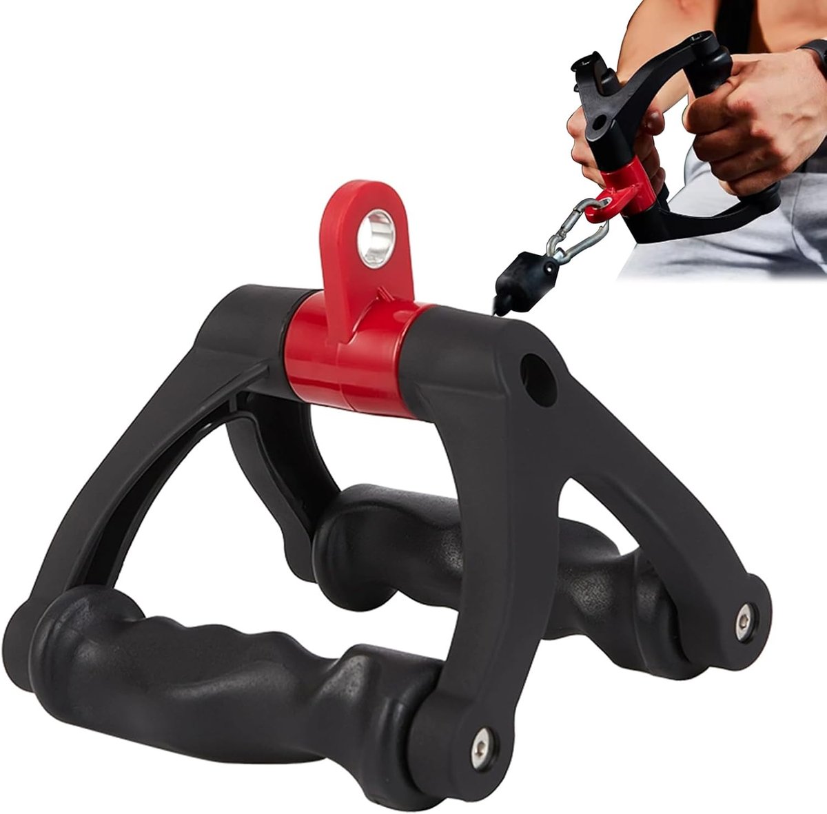 Accessoires Roeien Handvat, Kabel Pull Handgrepen Fitness Pull Down Handvat voor Biceps en Triceps, Lat Pull Down Bevestiging