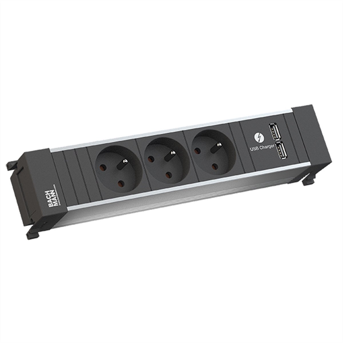 Image of BACHMANN Power Frame 3xUTE, 1x oplader USB dubbel