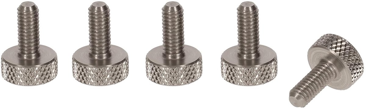 Roestvrij Stalen Kartelschroeven M4x10mm 1 set (5 stuks)