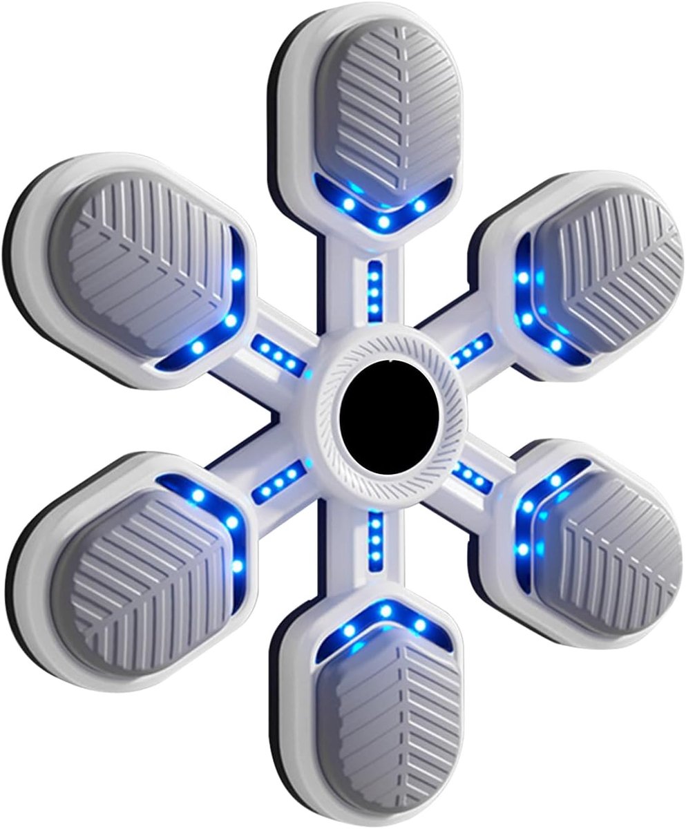 SnelShoppen - Muziekboksmachine met 9 Snelheidsmodi, Doelboksen, Wandboksen, Inclusief Bokshandschoenen, 51 x 46 cm, Intelligent Tellen en Bluetooth,