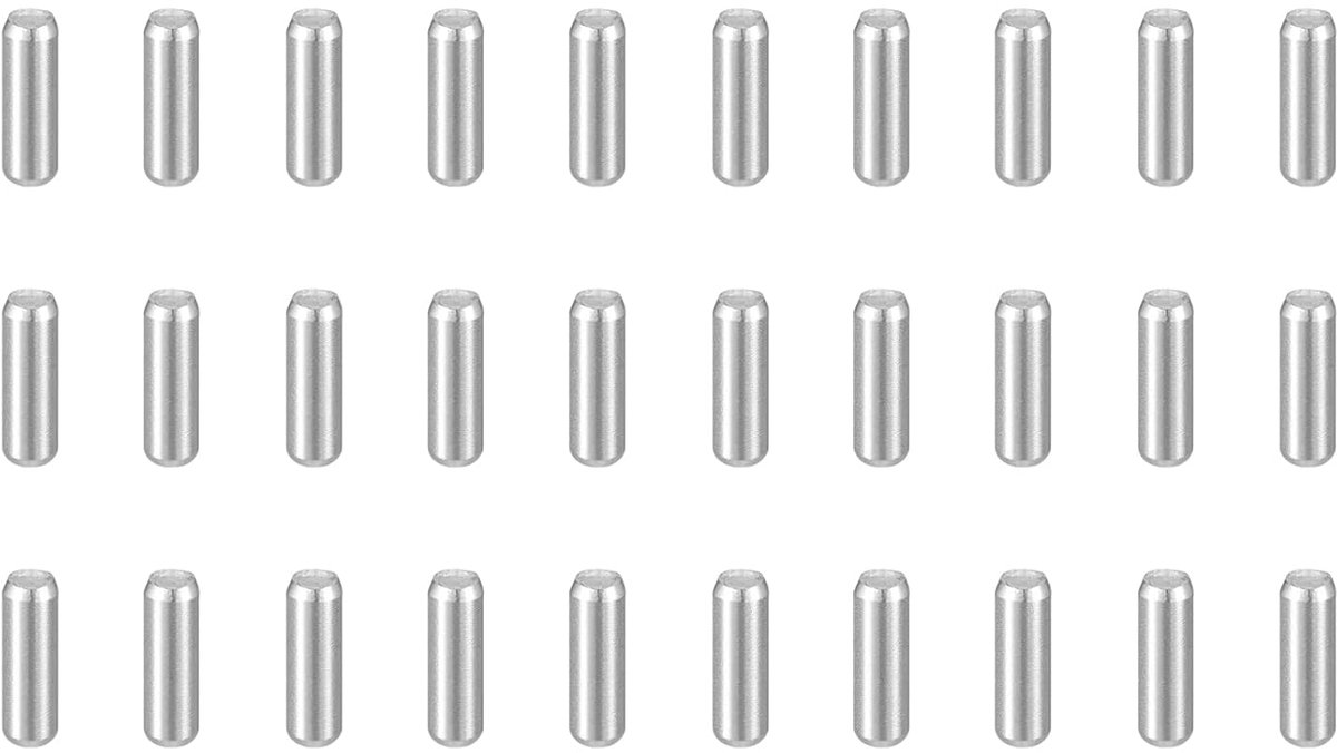 50 stuks Plugpennen M2 5 (2 5 mm) x 6 mm 304 roestvrij staal cilindrische planksteunpennen penstang bevestigingselementen voor metalen apparaten houten meubels DIY montage zilver