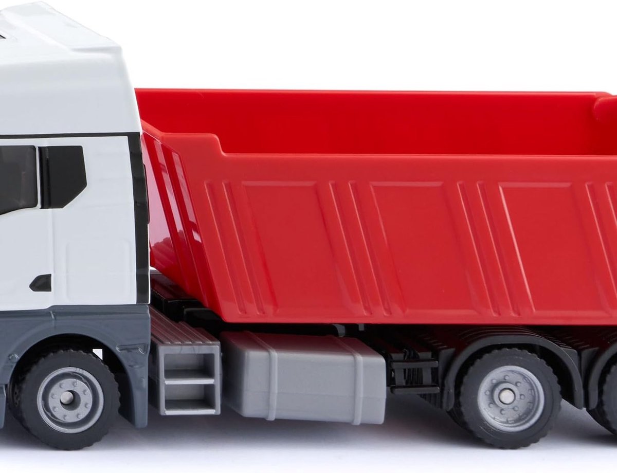 siku 3518, MAN kiepwagen, 1:50, metaal/kunststof, rood/wit, speelgoedvrachtwagen voor kinderen, kiepbak, robuust design
