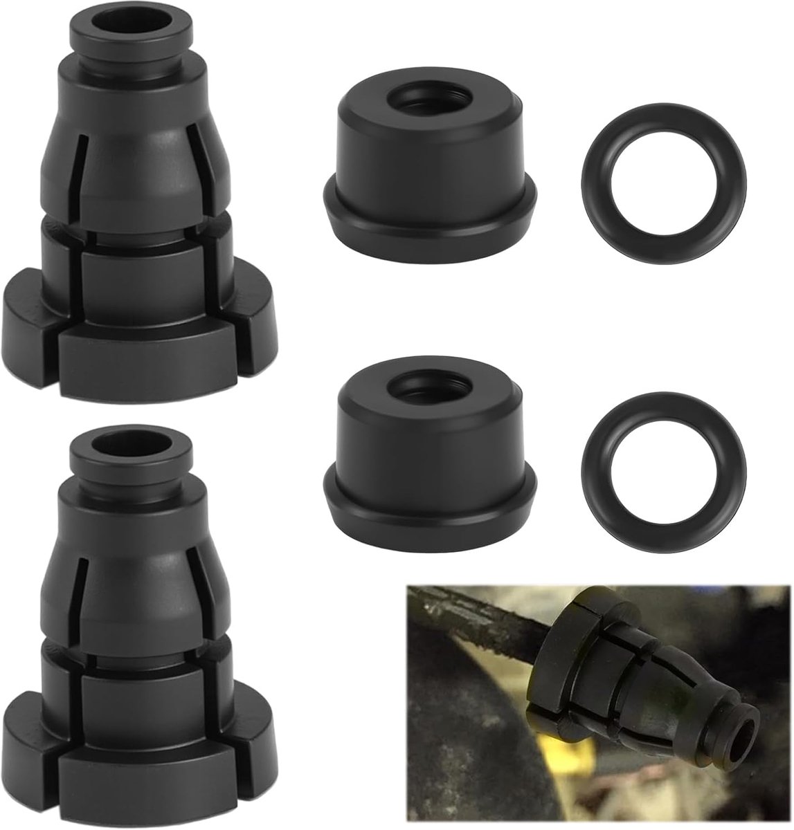 6-delige universele remkoppelingsmeestercilinder olie pijpverbinding clip afdichting gasket reparatieset, 1K0798741 voor VW Golf Bora Santana Polo Jetta Skoda