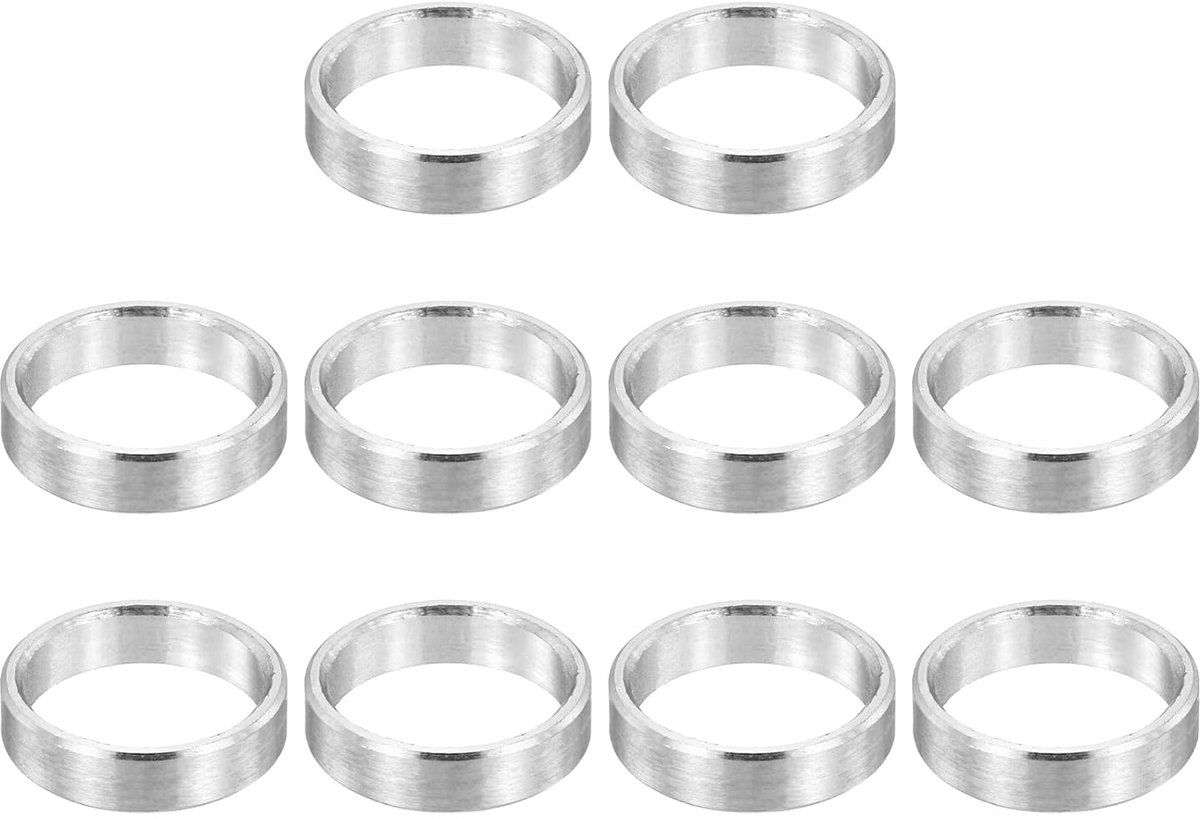 M10 roestvrijstalen afstandhouders, 12 stuks metalen afstandhouder 10 mm ID x 12 mm OD x 3 mm L schroef afstandhouder voor 3/8 inch of M10 schroef