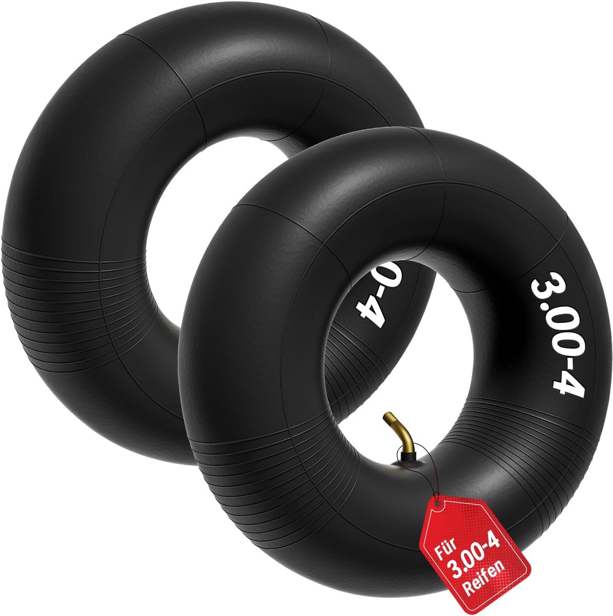 2 x slang 3.00-4 voor kruiwagenwiel, 260 x 85 mm, reserveslang voor banden met TR87 hoekventiel, bandslang, reserveslang voor transportwagen, stapelwagen, steekwagen, bolderkar