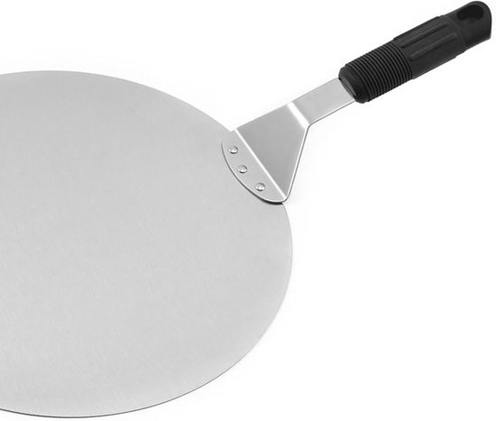 Paddle - RVS Pizza Oven Spatel, Ronde Schraper Tool Pie Server Voor Keuken Restaurant Koken Appartement Serveren Outdoor Thuis — afbeelding 4